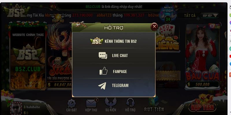 Liên hệ B52Club Tổng quan về hệ thống hỗ trợ của b52club