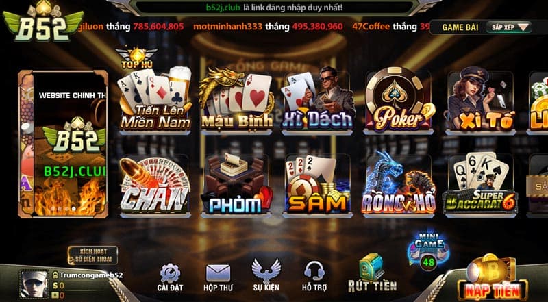 Game bài đổi thưởng B52Club Vì sao bạn nên lựa chọn game bài đổi thưởng B52Club?